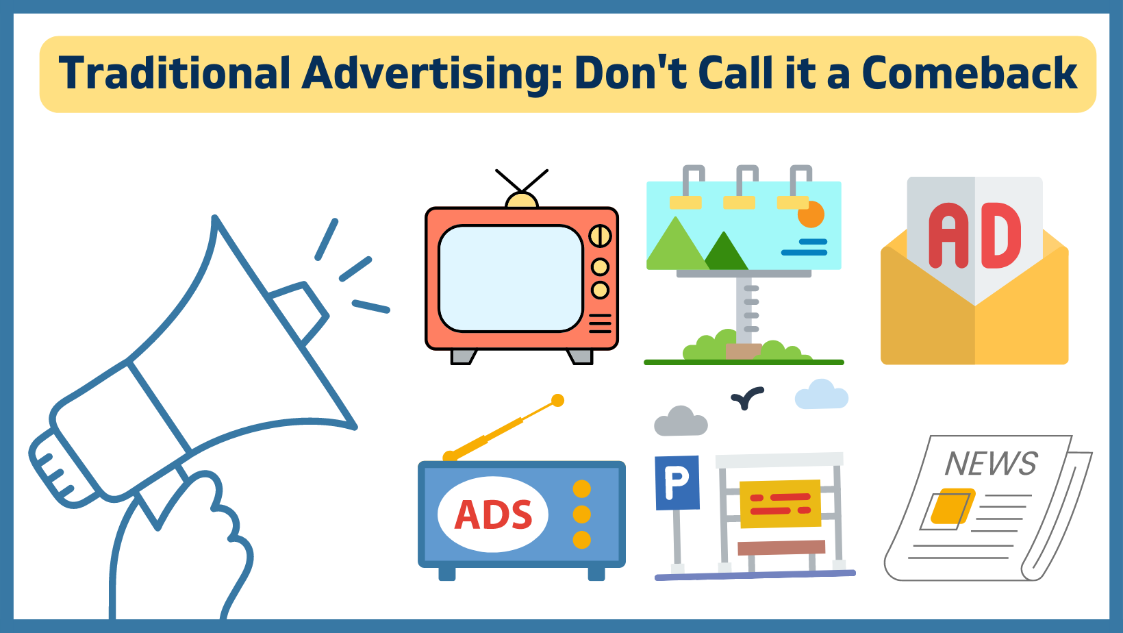 Traditional Advertising icons
