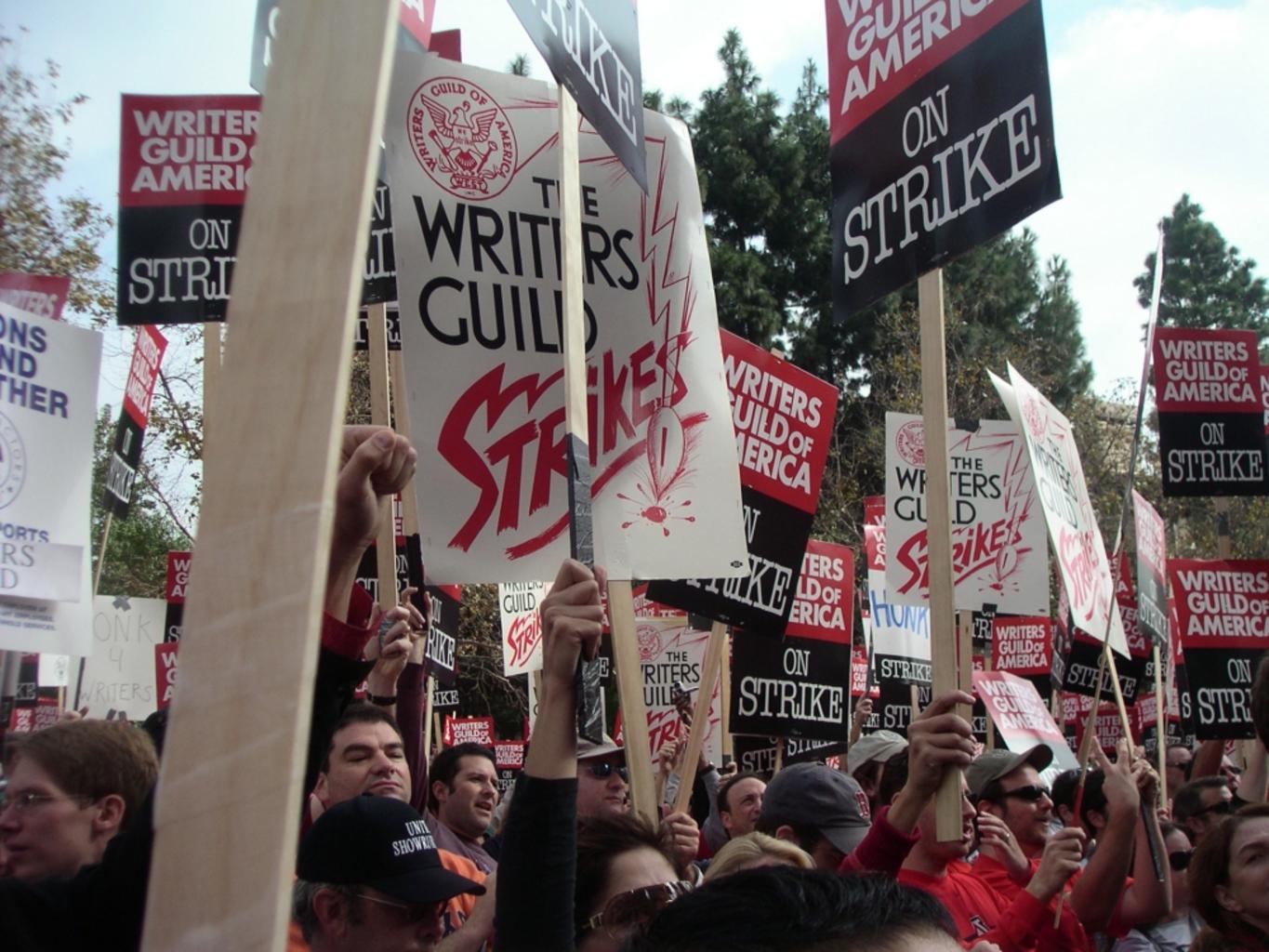 The Writers Guild on strike