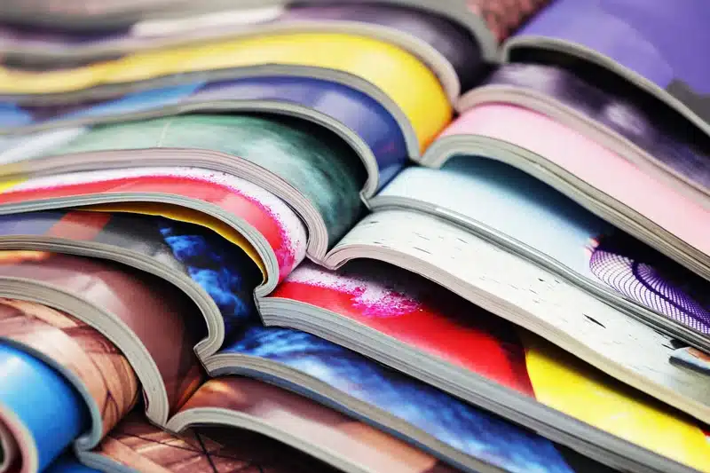 magazines for print advertising