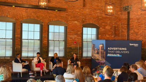 Jennifer Marshall, CEO of Marshall Advertising, on stage at the 2026 Tampa Bay Advertising Summit panel